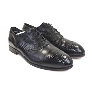 FootJoy Classics Black Lizard Golf Shoes 11.5 C Master Staff Member 93-94 USA